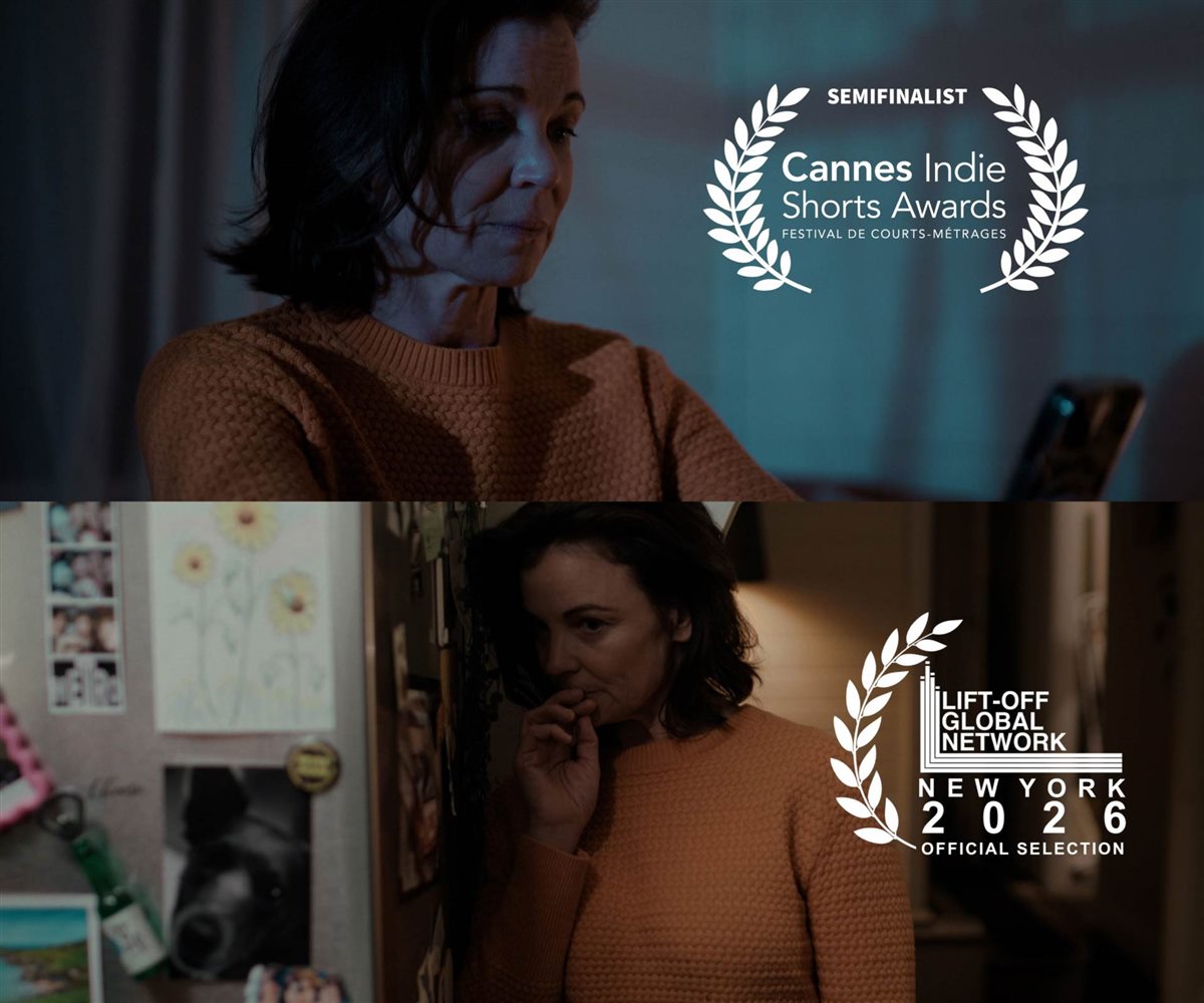 Stills from Linda, with laurels for Cannes Indie Shorts Awards Semifinalist and Lift-Off Global Network New York 2026 Official Selection